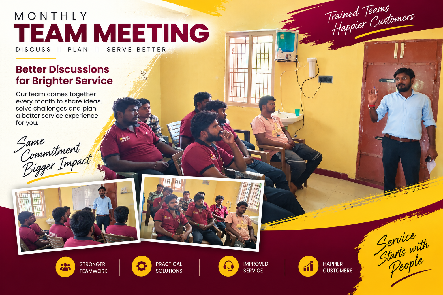 Monthly team meeting